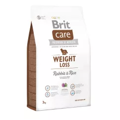 Brit Care Weight Loss Rabbit & Rice 3kg сухой корм для собак с лишним весом