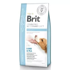 Brit GF Veterinary Diet Dog Obesity 12 кг (ягненок) сухой корм для собак, для снижения веса