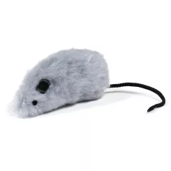Іграшка для котів Природа Мишка сіра 8 x 4 см (плюш) (PR240369)