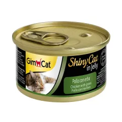 Влажный корм для кошек GimCat Shiny Cat 70 г (курица и трава) (G-413266)