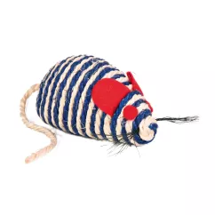 Іграшка для котів Trixie Мишка з брязкальцем 10 см (сизаль) (4074)