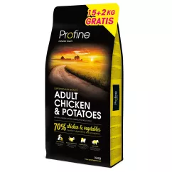 Profine Adult Chicken 15+2 kg (курица) сухой корм для взрослых собак всех пород