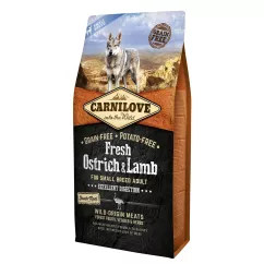 Carnilove Ostrich & Lamb 6 kg (ягня та страус) сухий корм для дорослих собак дрібних порід