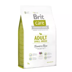 Brit Care Adult Small Breed Lamb & Rice 3 kg сухой корм для взрослых собак мелких пород