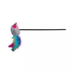 Іграшка для котів Trixie Вудочка з мишкою 50 см (плюш) (4516)