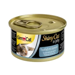 GimCat Shiny Cat 70 г (тунець та креветки) вологий корм для котів