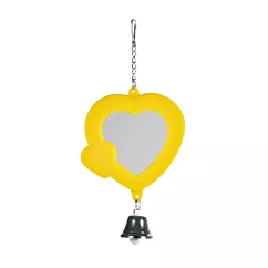 Іграшка для птахів Trixie Дзеркало «Серце» 7 см (пластик, кольори в асортименті) (5202)