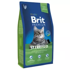 Brit Premium Cat Sterilized 1,5 кг (курица) сухой корм для стерилизованных котов