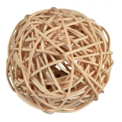 Іграшка для гризунів Trixie М'яч з брязкальцем d=4 см (натуральні матеріали) (61822)