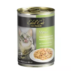 Вологий корм для котів Edel Cat 400 г (індичка та печінка в соусі) (1000318/173039)