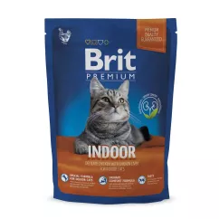 Brit Premium Cat Indoor 800 г (курка) сухий корм для котів, що живуть у приміщенні