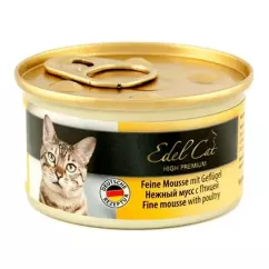 Вологий корм для котів Edel Cat 85 г (мус з птахом)