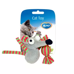 Duvo+ Миша плюшева з котячою м'ятою 7,5 х 7 х 3,5 см (в асортименті) іграшка для котів