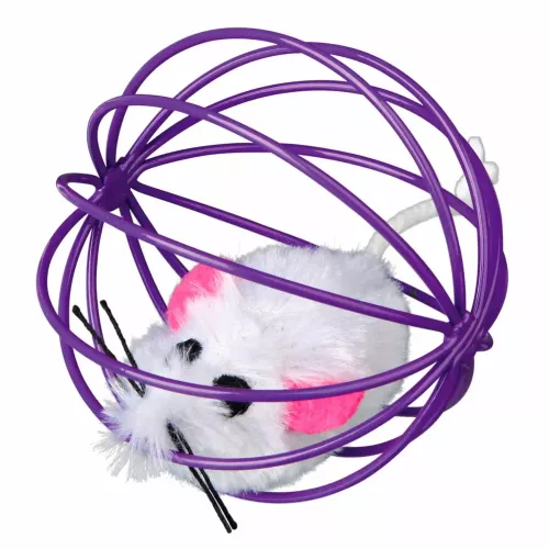 Іграшка для котів Trixie М'яч з мишкою 6 см (кольори в асортименті) (4115) - фото №3
