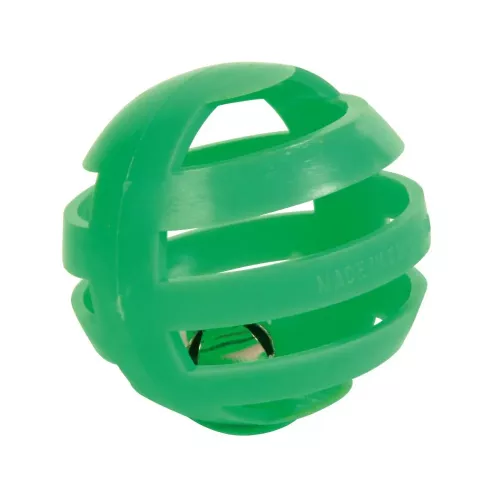 Игрушка для кошек Trixie Мяч с погремушкой 4 см 4 шт (пластик, цвета в ассортименте) (4521) - фото №2