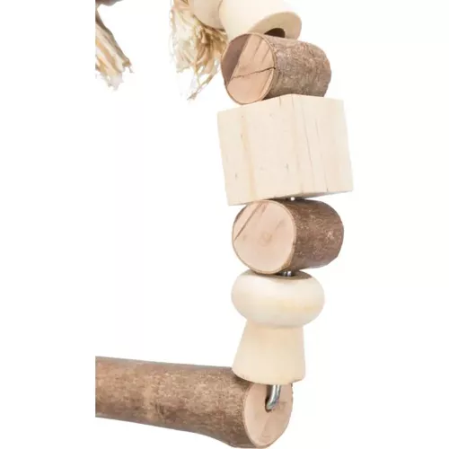 Іграшка для птахів Trixie Гойдалки різнокольорові 13 x 19 см (дерево) (5828) - фото №4