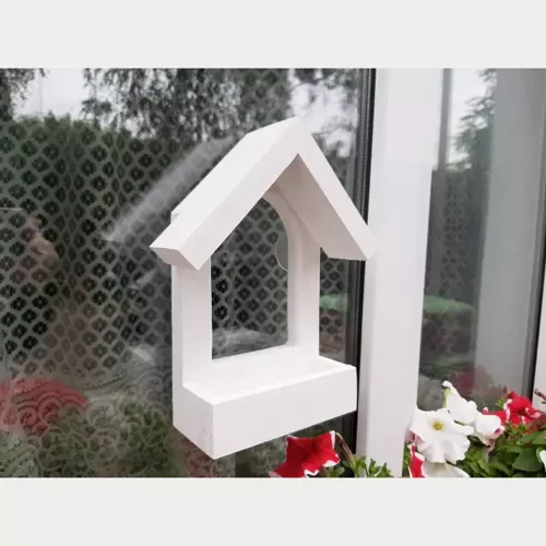Годівниця для птахів House for Birds віконна "Балкон" 24,5 x 20 x 7 см (дерево, кольори в асортименті) (6063) - фото №4