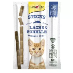 Ласощі для котів GimCat Sticks Lanchs & Forelle 4 шт. (лосось та форель) (G-400778)