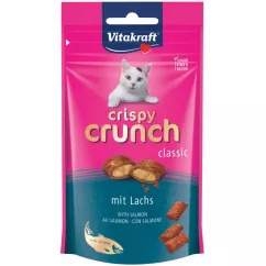 Vitakraft Crispy Crunch Лакомство для котов подушечки 60 г (лосось) (28815)