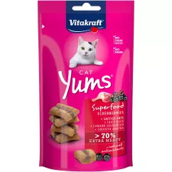 Ласощі для котів Vitakraft Yums 40 г (качка та бузина) (39810)