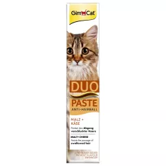 GimCat Anti-Hairball Duo-Paste Cheese + Malt Ласощі для котів для виведення вовни 50 г (G-417240)