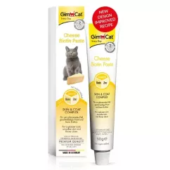 GimCat Cheese Biotin Paste Лакомство для котов для кожи и шерсти 50 г (G-401065)