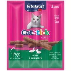 Лакомство для котов Vitakraft мясные палочки 3 шт х 6 г (утка и кролик) (24190)