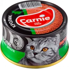 М'ясний паштет Carnie для дорослих котів 95 г (кролик) (90020)