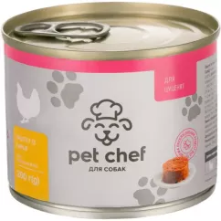 М'ясний паштет для цуценят Pet Chef 200г (курка) (90112)