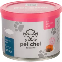 Мясной паштет для взрослых кошек Pet Chef 200 г (рыба) (4820255190082)