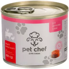 Мясной паштет для взрослых собак Pet Chef 200г (мясное ассорти) (4820255190143)