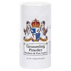 Пудра для котів та собак Crown Royale «Grooming Powder Medium & Fine Coats» 454 г (для тонкої та шовковистої шерсті) (2212)