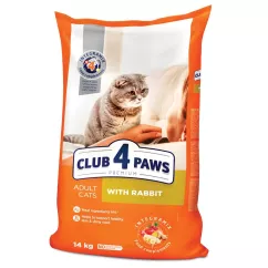 Сухой корм для взрослых кошек Club 4 Paws Premium 14 кг (кролик) (B4630301)