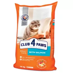 Сухой корм для взрослых кошек Club 4 Paws Premium 14 кг (лосось) (B4630501)