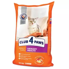 Клуб 4 лапы Premium Urinary 14 кг (курица) сухой корм для взрослых котов при заболеваниях мочевыводя