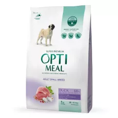 Optimeal 4 кг (утка) сухой корм для взрослых собак малых пород