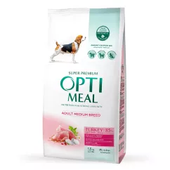 Optimeal 1,5 кг (индейка) сухой корм для взрослых собак средних пород