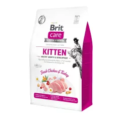 Сухий корм для кошенят Brit Care Kitten HGrowth & Development 400 г (курка та індичка) (171279/0686)