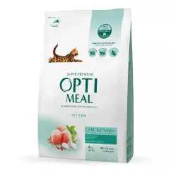 Optimeal 4 кг (курица) сухой корм для котят