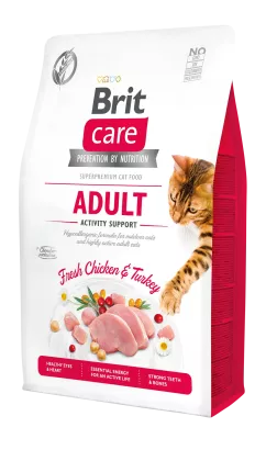 Сухий корм для котів Brit Care Cat GF Adult Activity Support 2 кг (курка і індичка) (171298/0822)