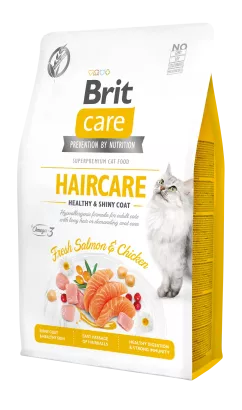 Сухий корм для котів Brit Care Cat GF Haircare Healthy & Shiny Coat 2 кг (курка і лосось) (171306/0884)