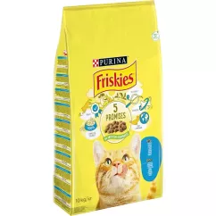Сухой корм для кошек Friskies 10 кг (лосось и овощи) (5997204515469)
