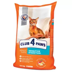 Клуб 4 лапы Premium 14 кг (курица) сухой корм для котов с чувствительным пищеварением
