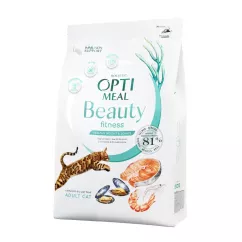 Optimeal Beauty Fitness 1,5 кг (морепродукты) сухой корм для котов