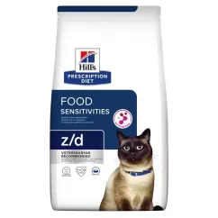 Hills Prescription Diet z/d 1,5 кг сухой корм для котов при пищевой аллергии