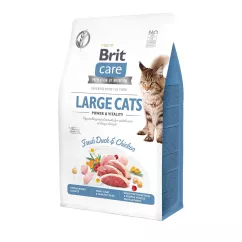 Сухий корм для котів великих порід Brit Care Cat GF Large cats Power & Vitality 400 г (курка і качка) (171311/0921)