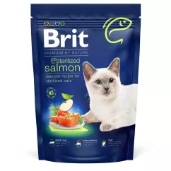 Brit Premium by Nature Cat Sterilized Salmon 800 г (лосось) сухий корм для стерилізованих котів