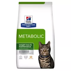 Сухий корм для котів, для зниження ваги Hills Prescription Diet Feline Metabolic 1,5 кг (домашня птиця) (605941)