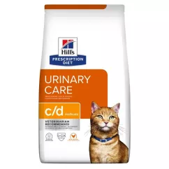 Сухий корм для котів, при захворюваннях сечовивідних шляхів Hills Prescription Diet Feline c/d Multicare 1,5 кг (курка) (605875)