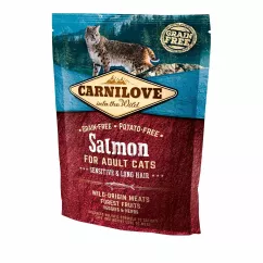 Сухий корм для котів з чутливим травленням Carnilove Cat Salmon - Sensitive & Long Hair 400 г (лосось) (170192/2294)